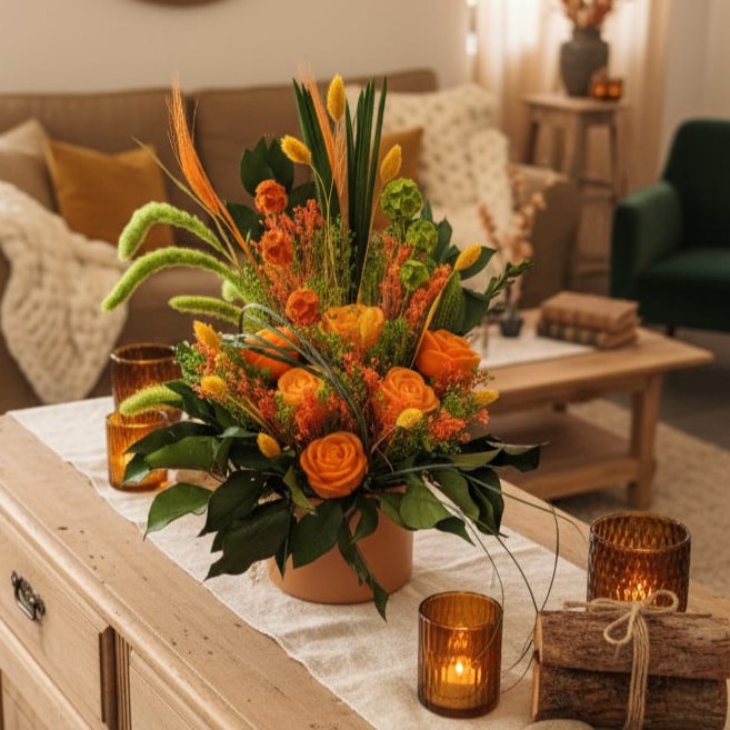 IMG-20251117-WA0006 Bouquets artisanaux en fleurs séchées et cire parfumée